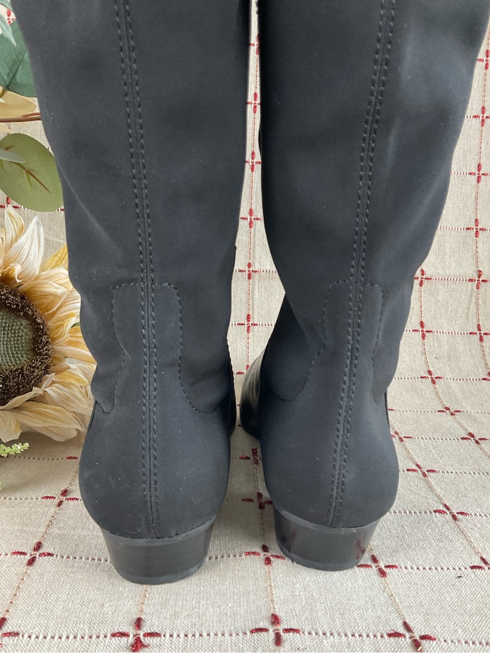 Vince Camuto “Karita” Over The Knee Riding Boots Women's Sz 5.5 Black Leather - Picture 5 of 9
